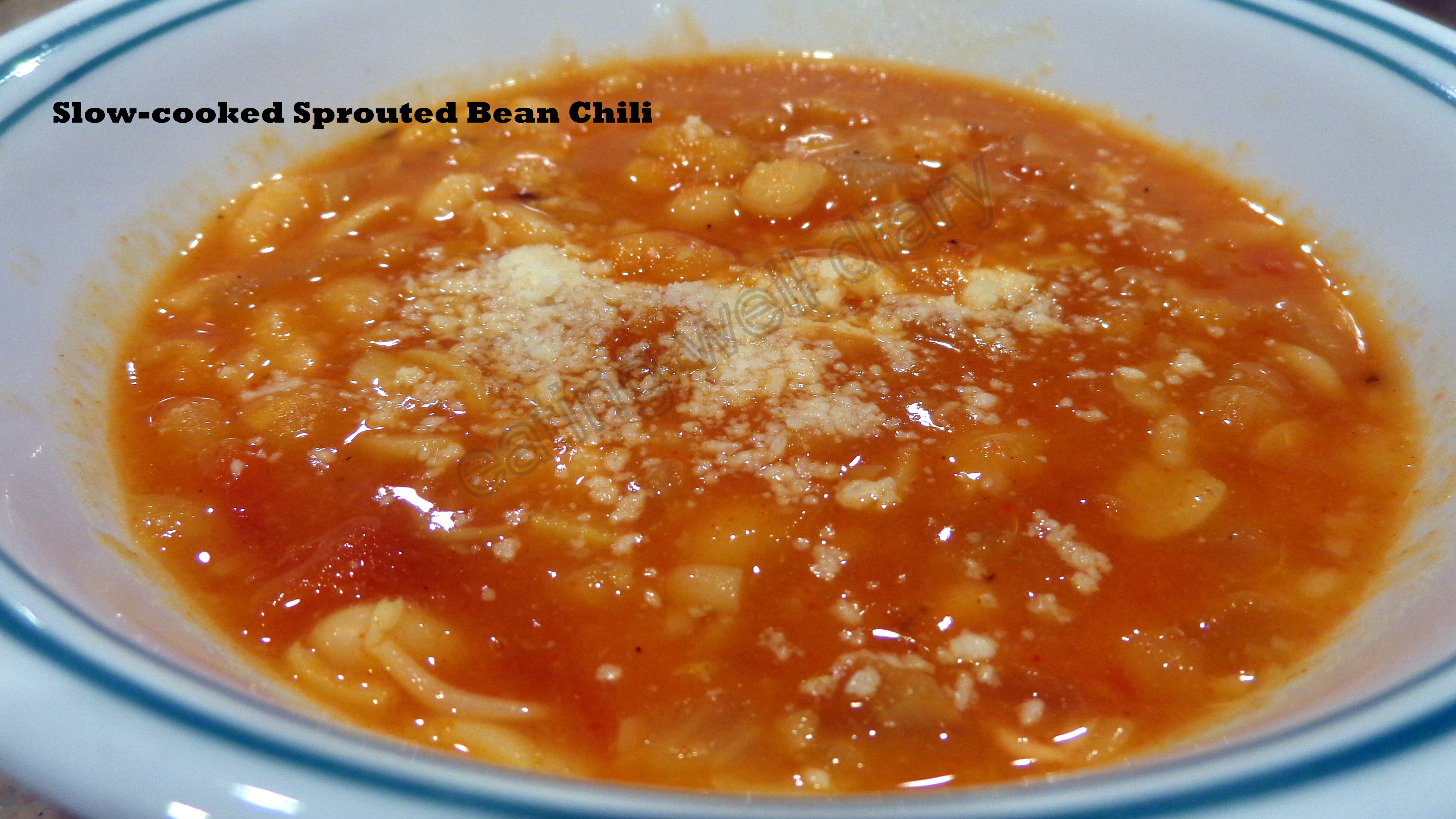 slow-cooked sprouted bean chili