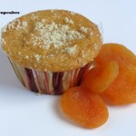 Eggless and sugarless whole wheat apricot cupcakes/muffins
