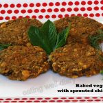 baked veggie patties/cutlets with sprouted chickpeas, dill and mint (grain-free, vegan)