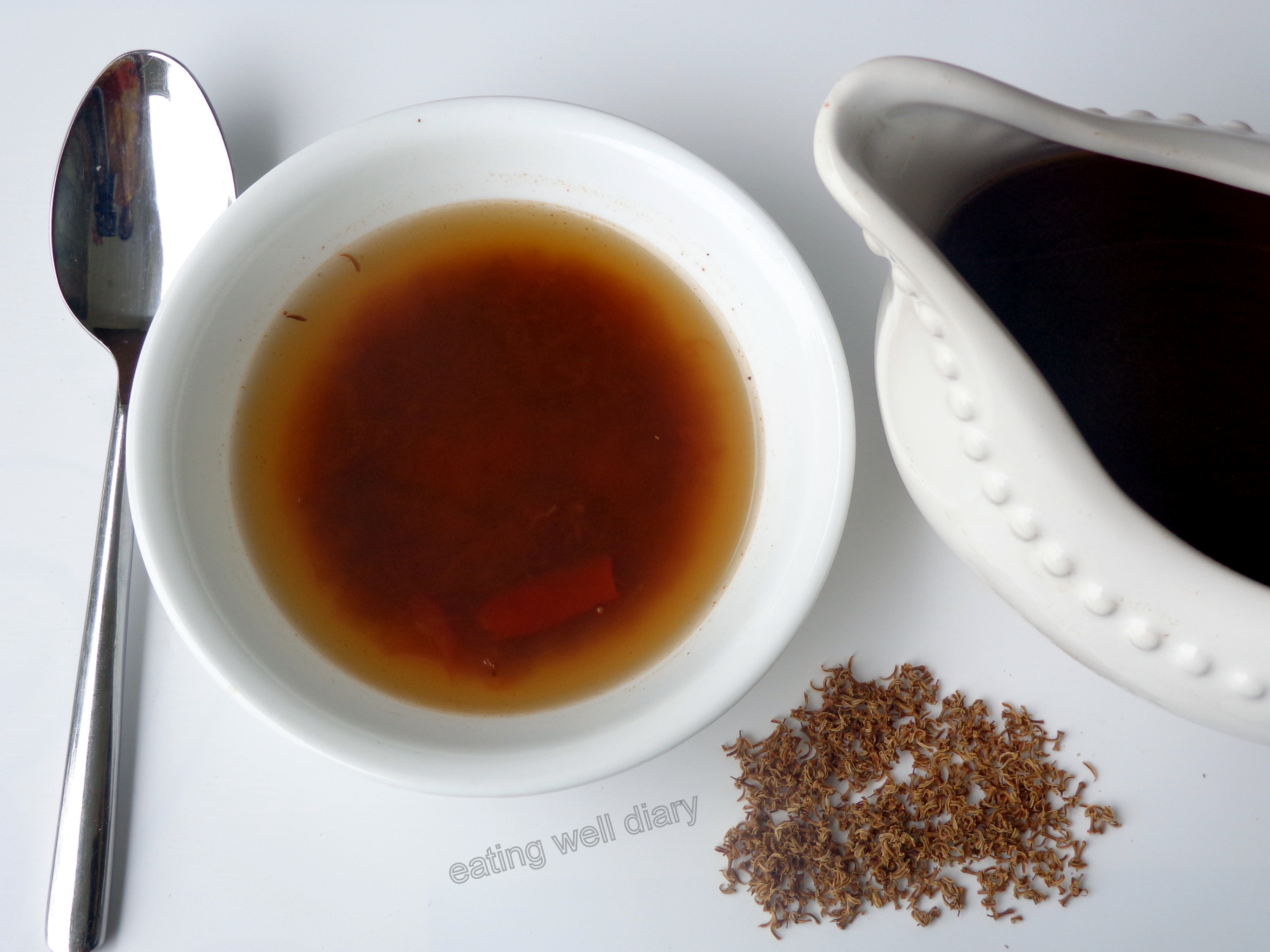 Dried Neem flower soup (Veppam poo rasam)