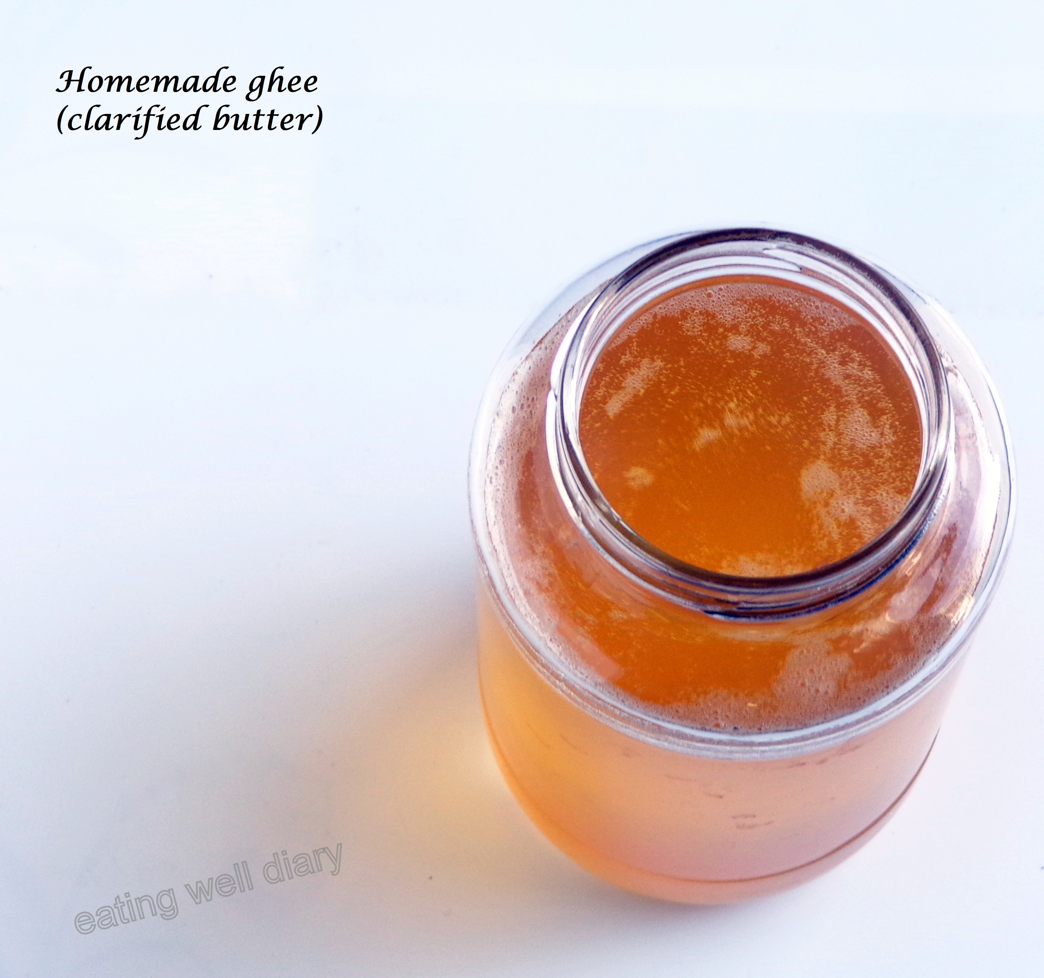 Homemade clarified butter (ghee)