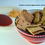 Healthy Festive Baked Crackers (gluten-free, oil-free, vegan)