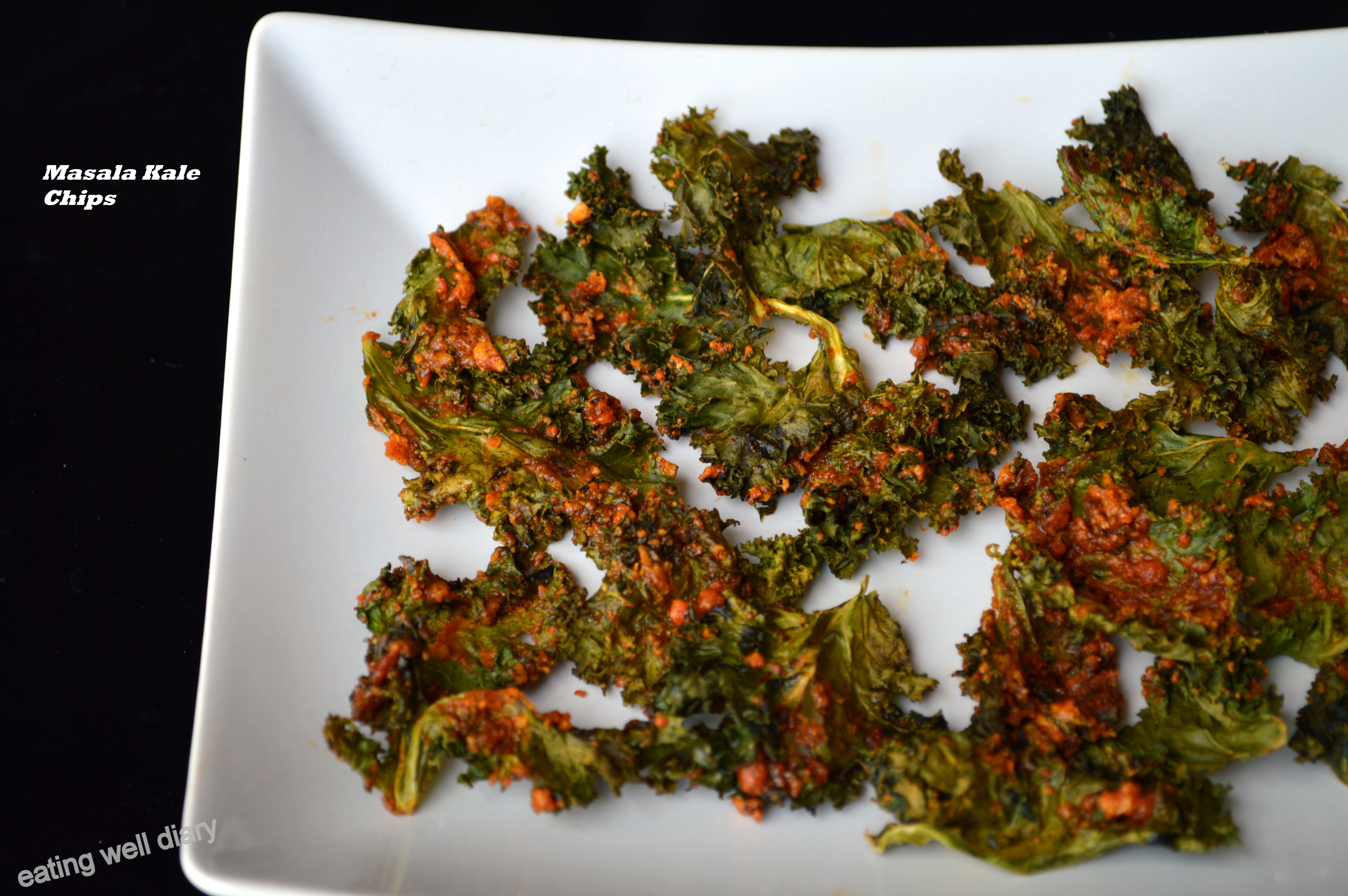 Oven Baked Masala Kale Chips