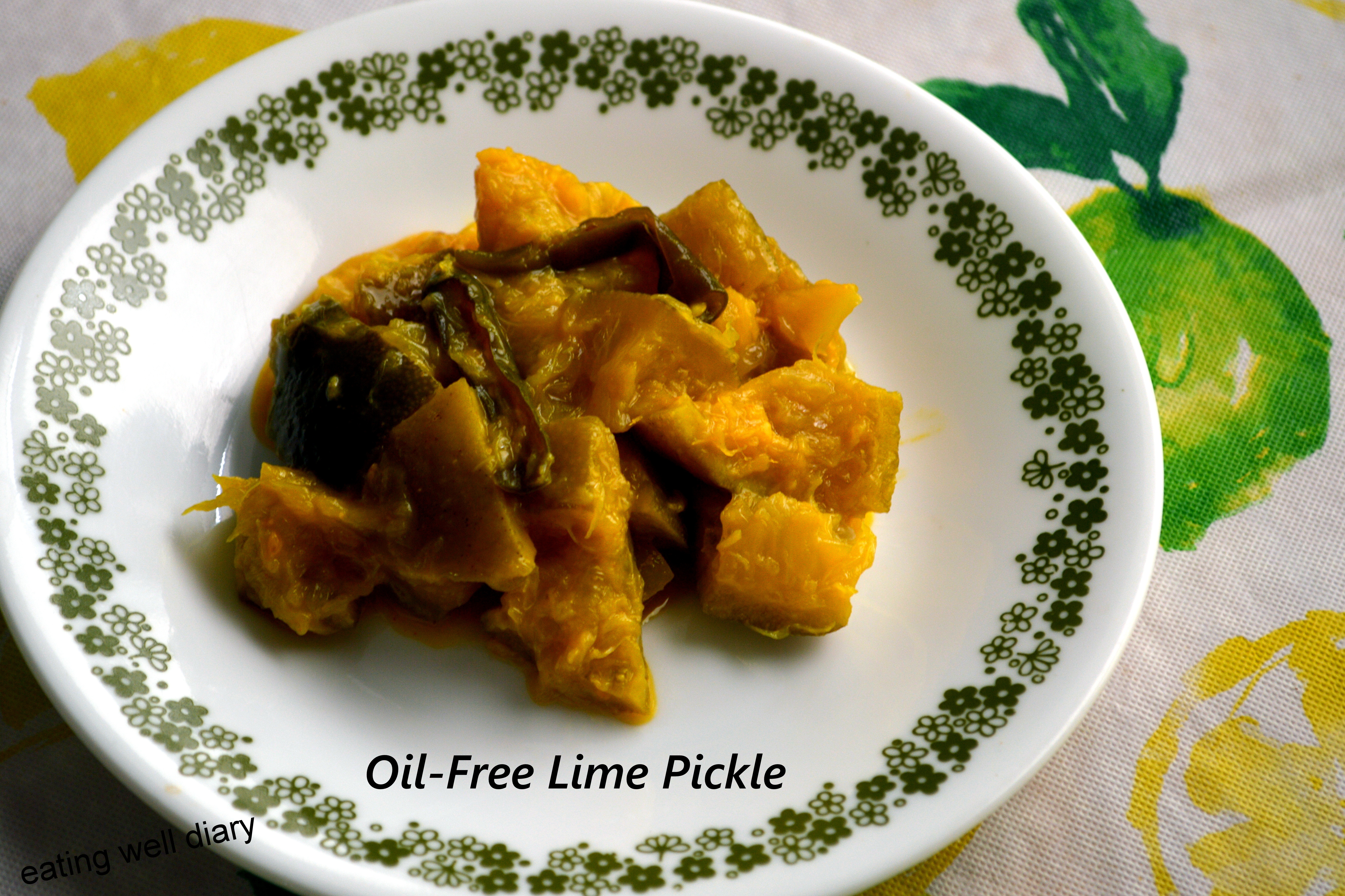 Zero-Oil, 5-Ingredient Lime Pickle for Diabetes Friendly Thursdays