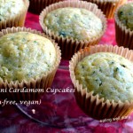 Zucchini Cardamom Cupcakes- Meatless Monday, Fiesta Friday #100 (GF, vegan)