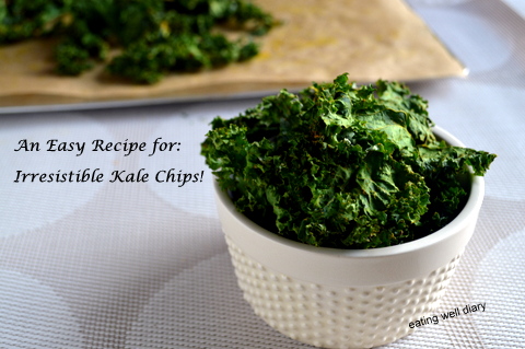 Easy Kale Chips Made in a Low Temperature Oven- A Meatless Monday And Fiesta Friday Recipe