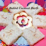 Baked Coconut Burfi (soft cake)