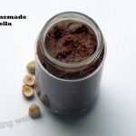 Homemade Nutella with activated hazelnuts