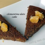 clementine date cake (egg-free, sugar-free, whole wheat)