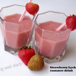 Strawberry Lychee summer drink