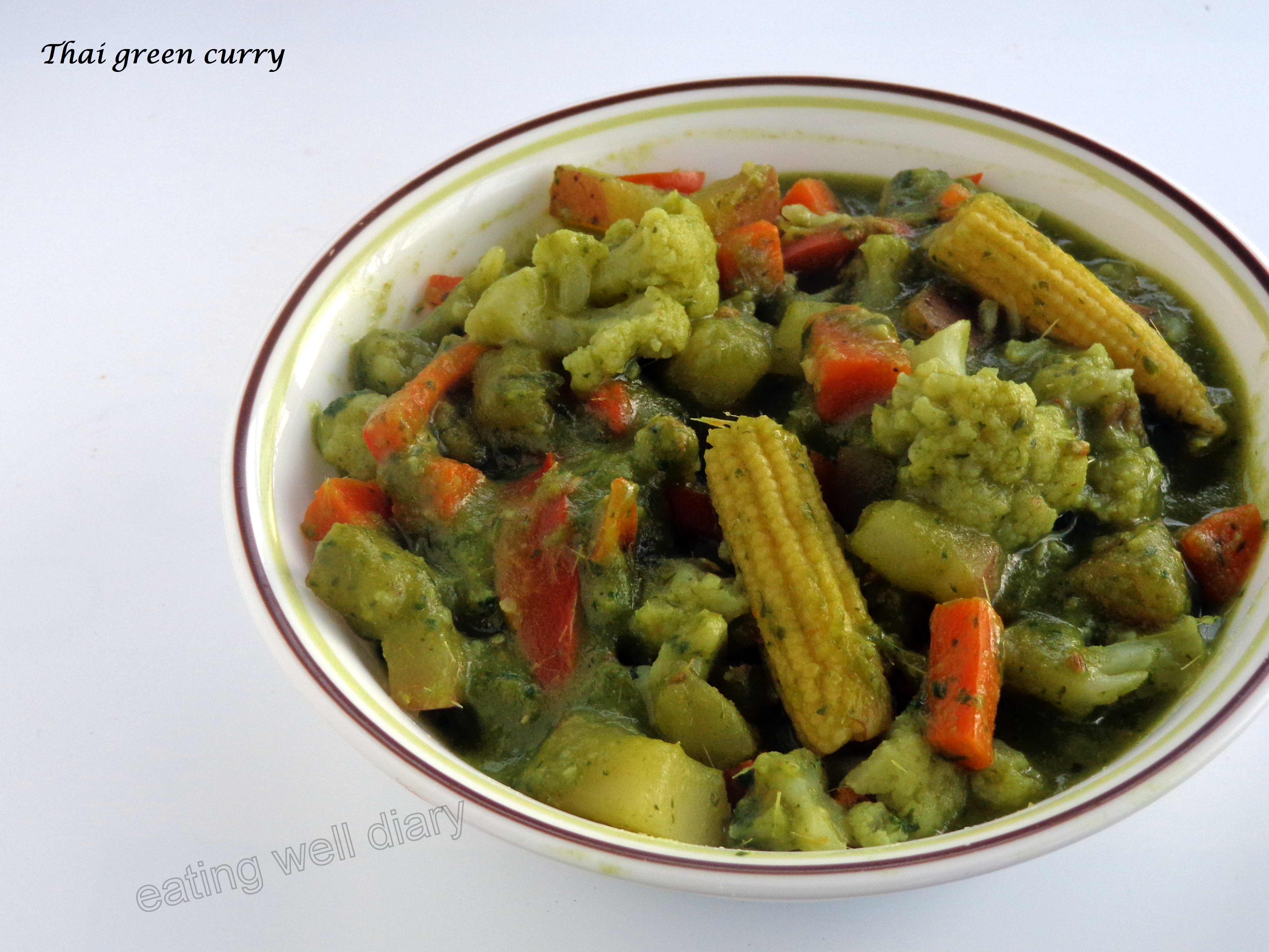 A simple Thai green curry