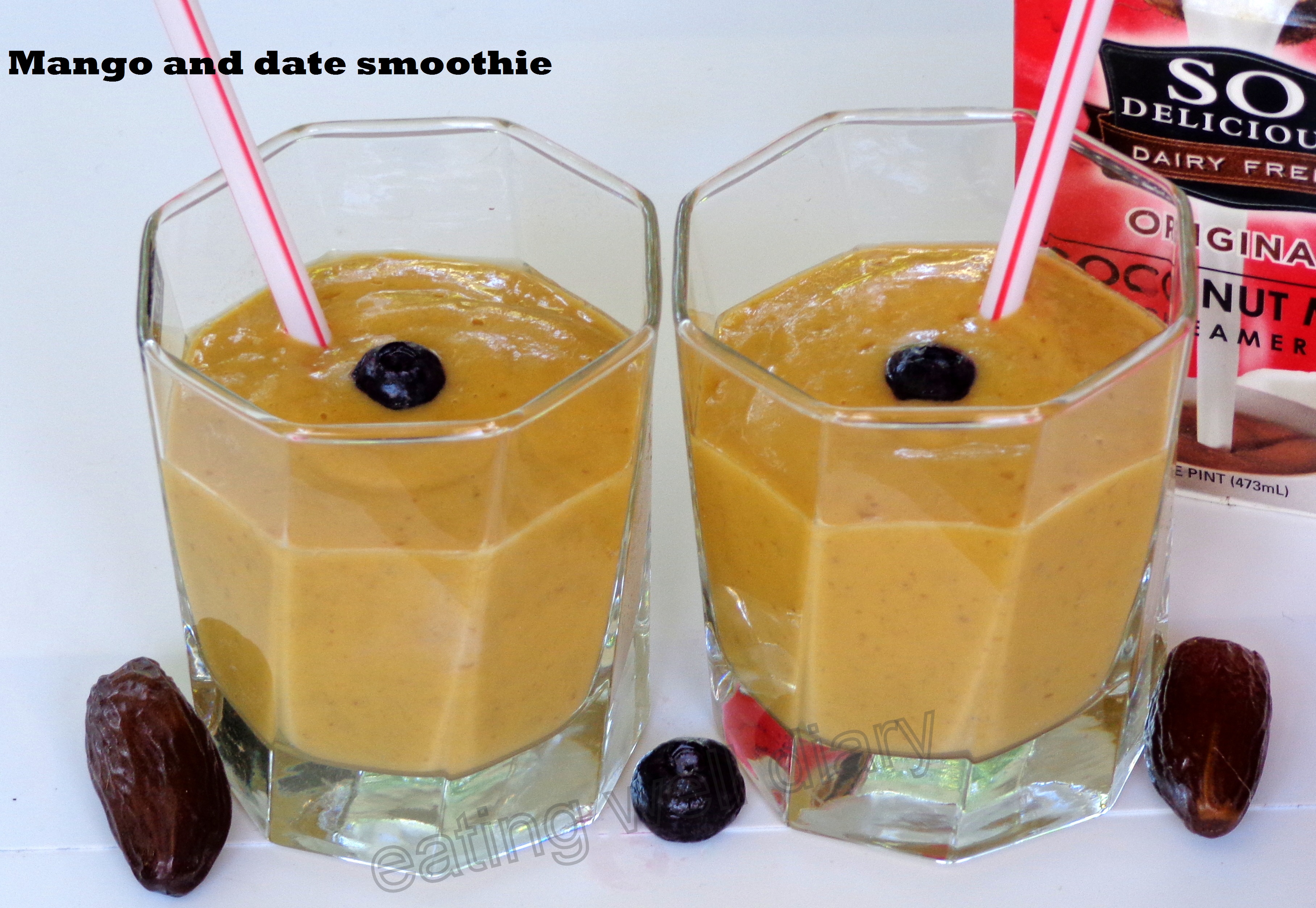 Mango and date smoothie (vegan)