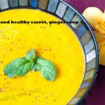 Quick and healthy carrot-ginger soup with cashew cream (Soups with SS)