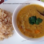 Green tomato and lentil curry or ‘masial’
