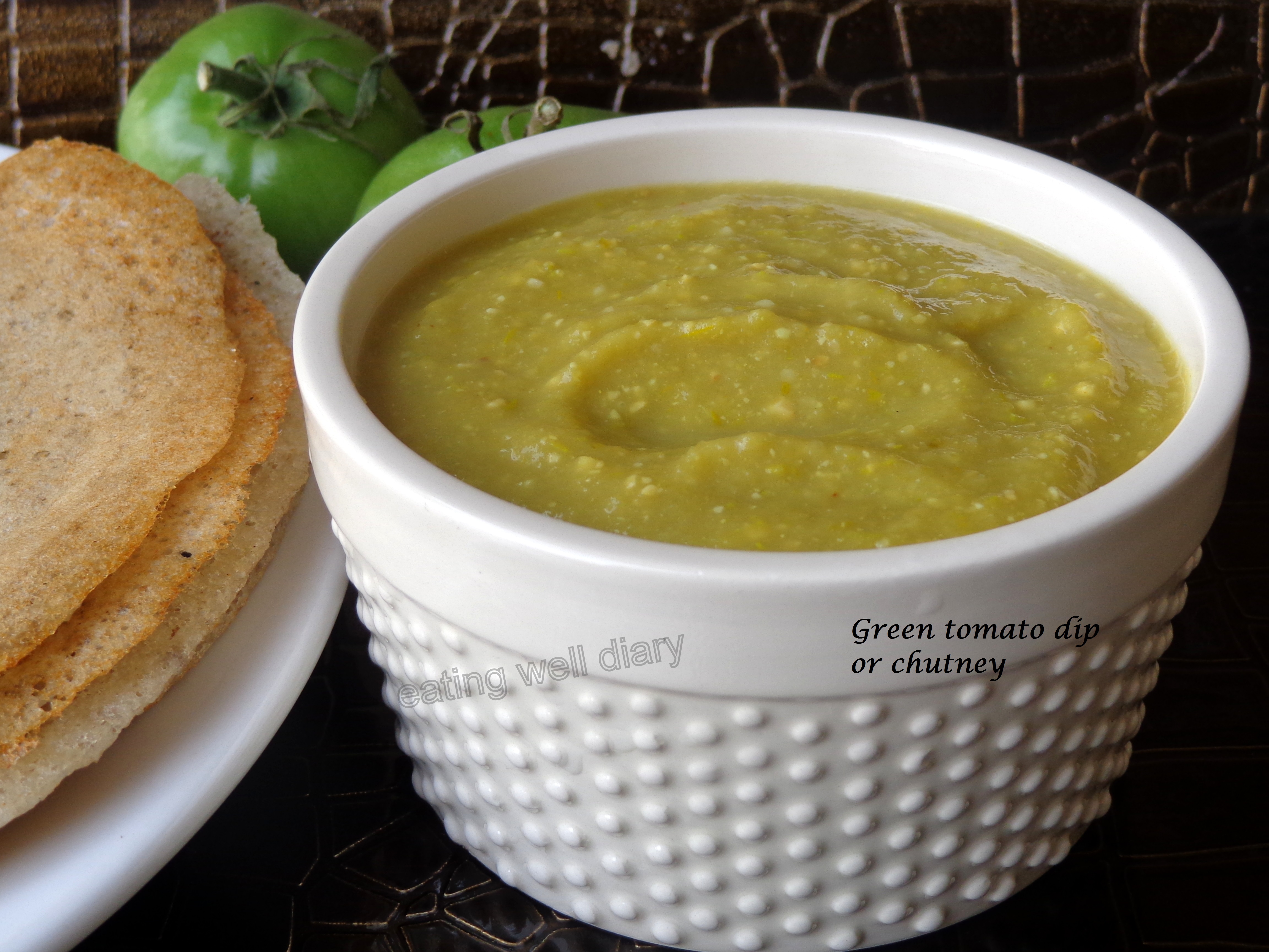 Green tomato dip (chutney)