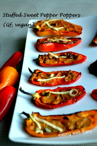 Stuffed Sweet Pepper Poppers